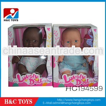 10 inch vinyl baby doll,black baby dolls HC194599