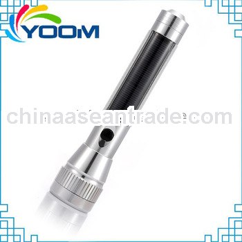 10 leds bright YMC-T1001AN durable aluminum best solar flashlight