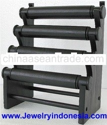 Bracelet holders in wood. Bracelet stands wood.
