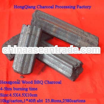 10kg per carton package wood sawdust charcoal for BBQ