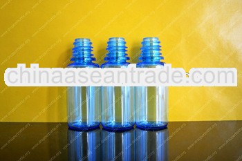10ml PET clear empty blue eliquid juice bottle wholesaler