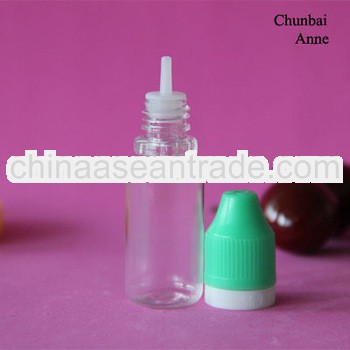 10ml bottle dropper insert clear pet eye dropper bottle triangle blind mark childproof tamper cap