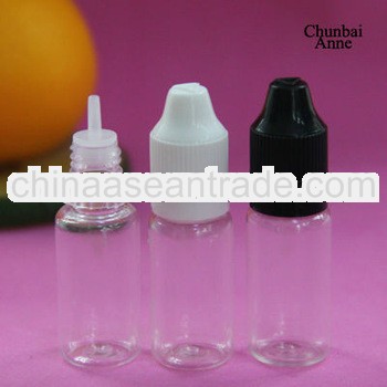 10ml bottle plastic dropper clear pet eye dropper bottle triangle blind mark childproof tamper cap