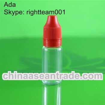 10ml empty bottles with childproof and tamper safety cap long tip