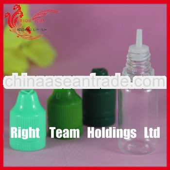 10ml plastic dropper bottles PET with green cap