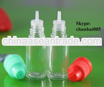10ml plastic dropper bottles with childproof cap 9mm triangle braille SGS TUV plastic bottle manufac