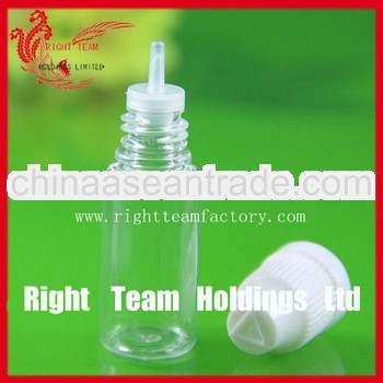 10ml plastic juice bottle with childproof cap 9mm triangle braille SGS TUV