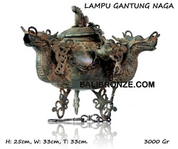 LAMPU GANTUNG NAGA 001- BaliBronze.com