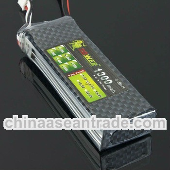 11.1v 1300 mah 25C rc lipo battery pack