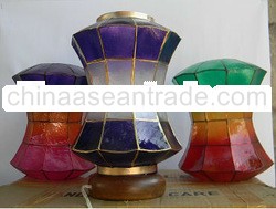 capiz shell table lamps
