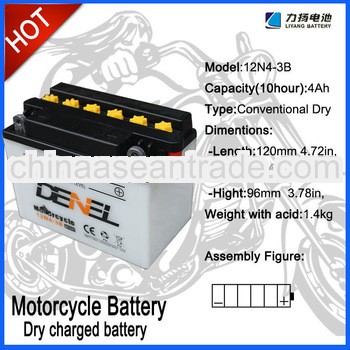 12V PE battery for zongshen motor factories china