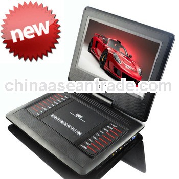 12.1 inch wide LED screen portable dvd player with TV/FM