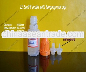 12.5ml PE Plastic E-cigarette Dropper bottle for Liquid medicine manufacture