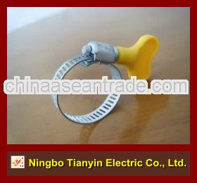 12.7mm bandwidth american style hose clamp with butterfly screw