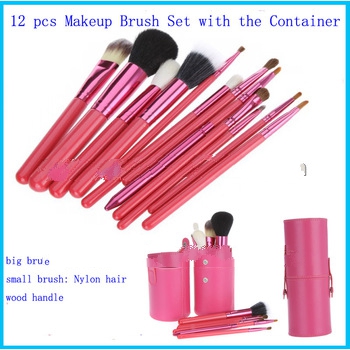 12pcs Makeup Brush Set Professional Manufacturer China Pink
