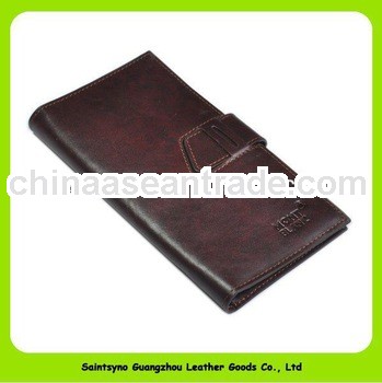 13320 Casual style leather large mens wallets
