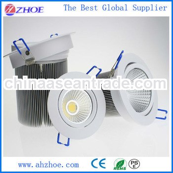 13W COB LED Aluminum recessed installation Downlight for Hoursing Lighting Shop window Office hall