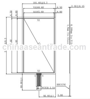 13.3inch GreenTouch 4wire resistive touch screen kit