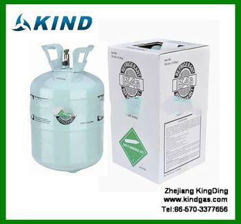 13.6kg/30lbs 99.9% purity R134A refrigerant gas