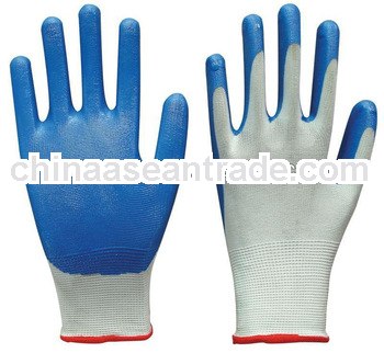 13 gauge Polyester dipped gloves