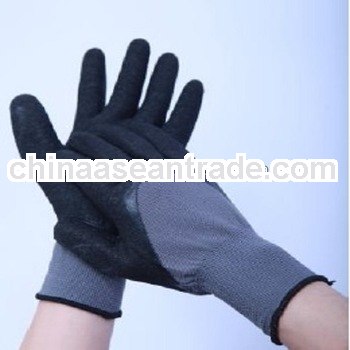 13 gauge polyester liner latex coated working glove