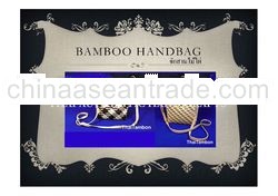 A Thai Authentic Product of Bamboo Bag 01, Thai product, Made in Thailand, Handmade Handicraft Produ