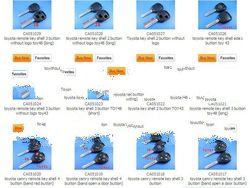 Auto key shell for Toyota