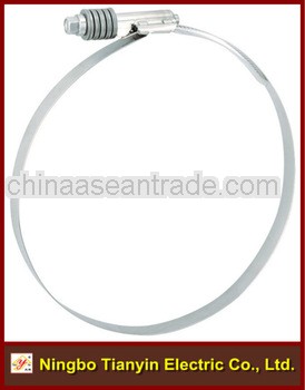 15.8mm bandwidth worm drive high pressure pipe clamp with washer