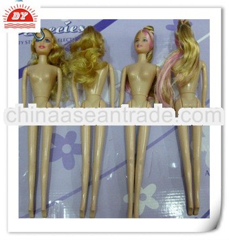 15 inch Naked plastic doll bodies,custom craft plastic dolls bodies