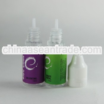 15ml PET clear packing dropper bottle eliquids bottle for e-juice with TUV
