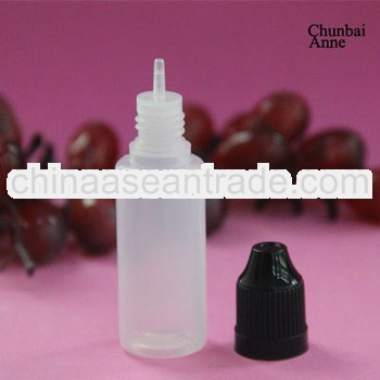 15ml pe child proof dropper bottle with long tip