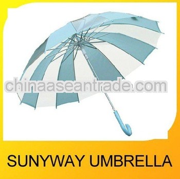 16K Automatic Open Transparent POE Straight Umbrella