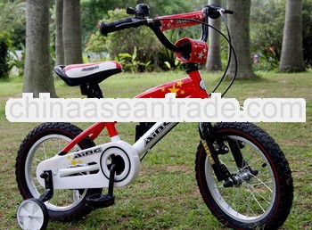 16''Hot selling China four wheel child bike with Chinese national flag children bicycle