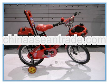 16''Red color with pretty rear box basket rear suspension baby girl child bike bicycle,kid c