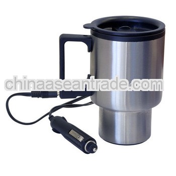16oz 450ml double wall stainless steel thermos travel mug with electric heater