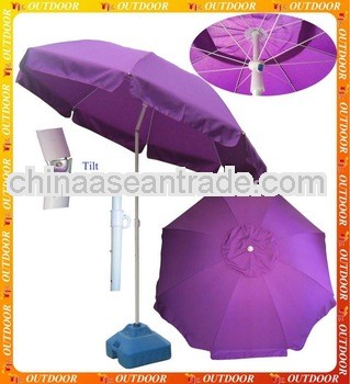 180G polyester beach umbrella parasol,patio umbrella with tilt and airvent