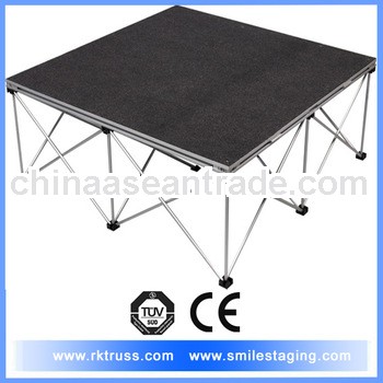 1*1m wooden floor stage. Wooden panel stage. mobile stage