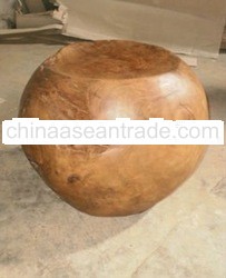 TEAK ROOT BALL SEAT
