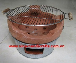 BBQ-0666XL High Quality Portable Charcoal Using Terracotta Clay Oven