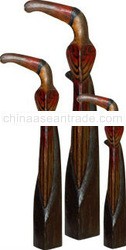 WOOD BIRD ANIMAL STATUE 18