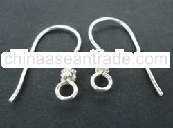 EWFMN05 - 925 Sterling Silver Double Daisy Spacer Earring Hooks