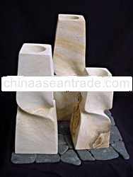 STONE CANDLE HOLDER