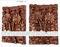 Wood relief panel, 'jungle II'