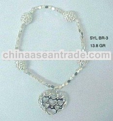 SILVER Braceletes