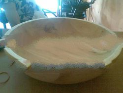 Mahogany wooden bowl