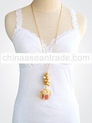 Beaded Cluster Necklace