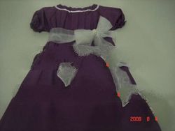Girl dress with big ribbon