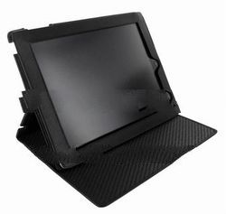 Piel Frama Black Ostrich Cinema Leather Case for tablet pc