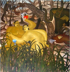 painting - First Human Being