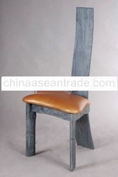 CH 02310.001 "Cow" Dining chair without leather teak Burned stone Oil